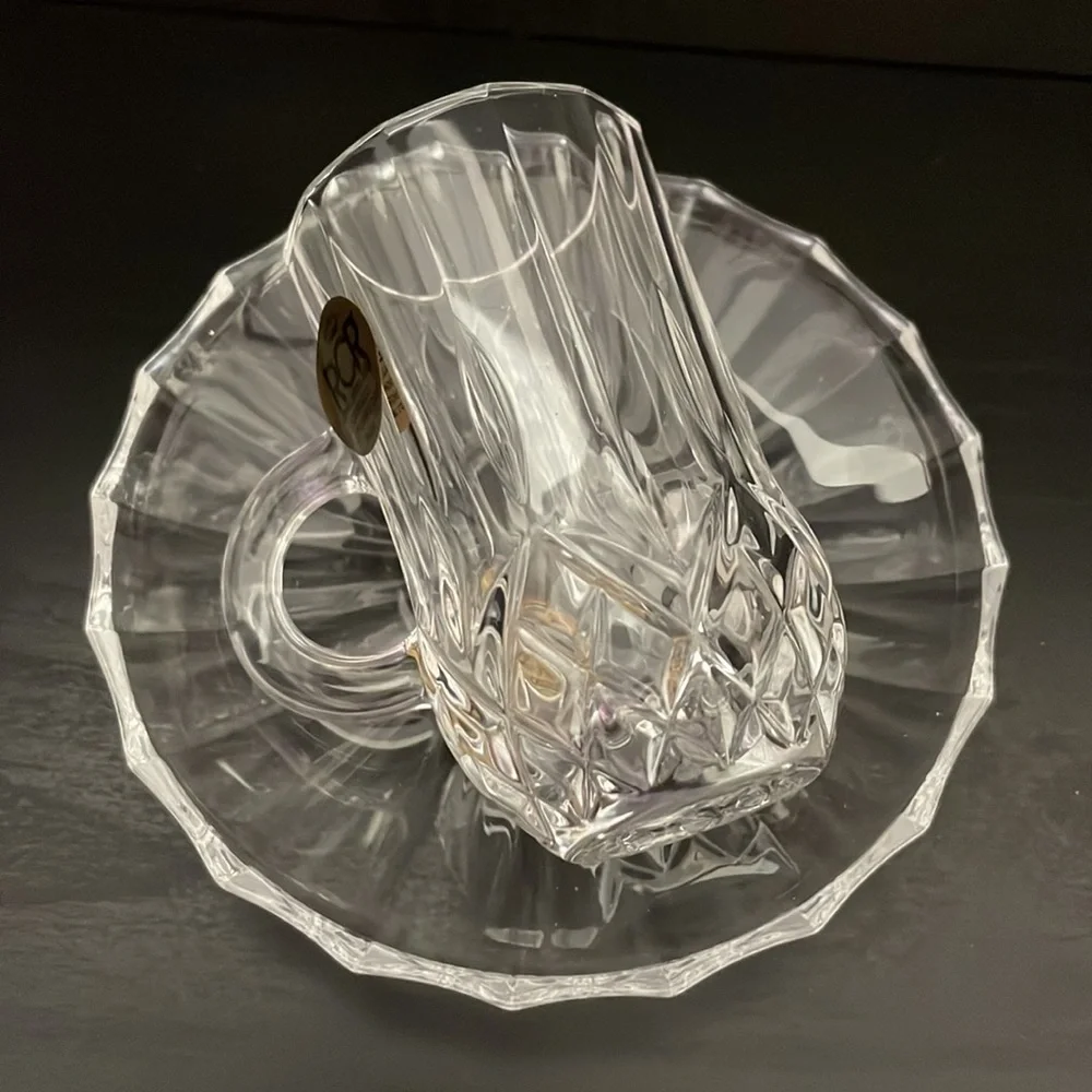 Royal Crystal Rock Cup and Saucer (Set of 6)